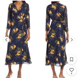 Like new reformation midi wrap dress